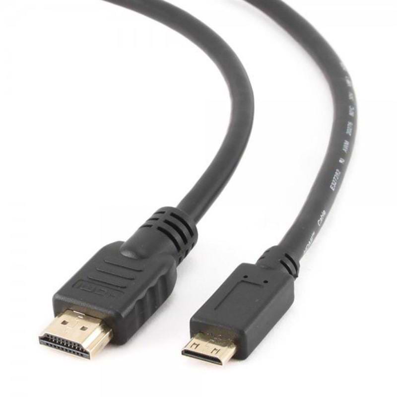 Кабель HDMI PowerPlant HDMI-miniHDMI v1.4 2m Black (KD00AS1273)
