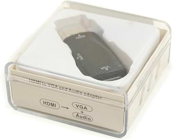 Фото - Перехідник PowerPlant HDMI-VGA 0.5m Black (CA910267)