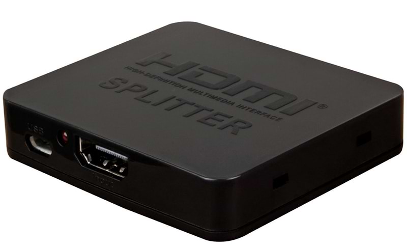 Переходник HDMI PowerPlant HDMI - 2xHDMI Black (CA911462) - Фото 1