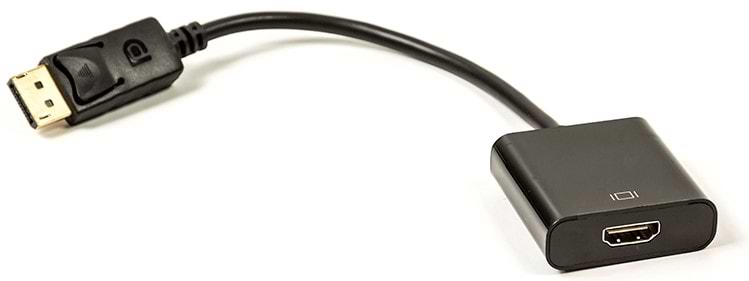 Перехідник HDMI PowerPlant HDMI - DisplayPort 0.15m Black (CA910830) - Фото 1