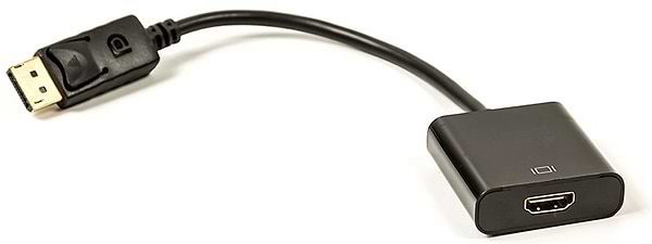 Фото - Перехідник HDMI PowerPlant HDMI - DisplayPort 0.15m Black (CA910830)