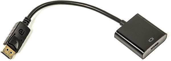 Фото - Перехідник HDMI PowerPlant HDMI - DisplayPort 0.15m Black (CA910830)