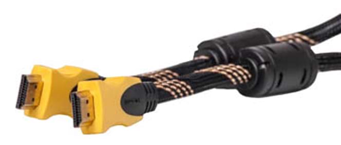 Кабель HDMI PowerPlant HDMI - HDMI 3m Nylon Double Ferrites (KD00AS1196)