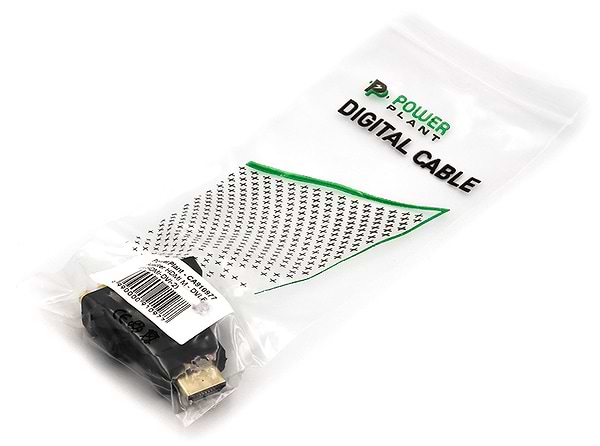 Фото - Переходник HDMI PowerPlant HDMI M - DVI F (A-HDMI-DVI-2) Black (CA910977)
