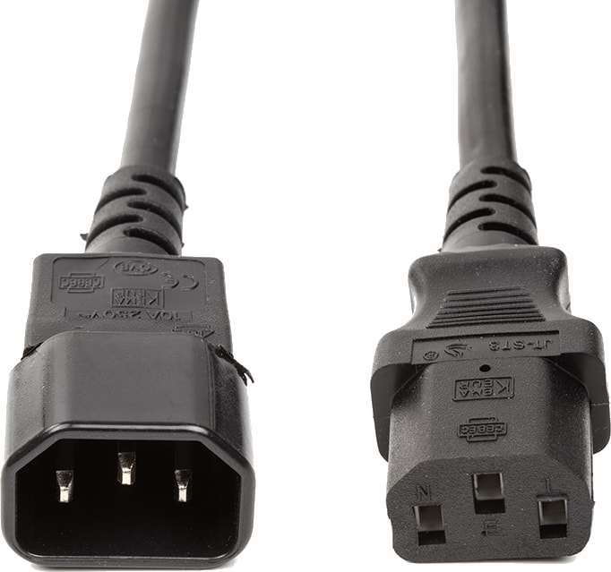 Кабель живлення PowerPlant IEC C13-C14, 2 m Cu 3x1.5 мм2 (CC360352)