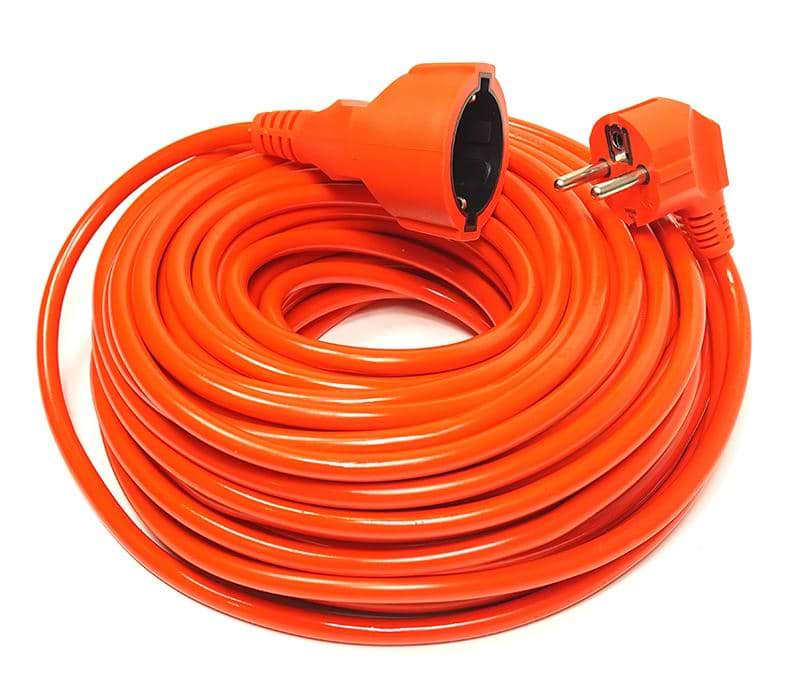 Подовжувач 220В PowerPlant JY-3024/25 (PPCA10M250S1) 1 розетка 25m Orange - Фото 1