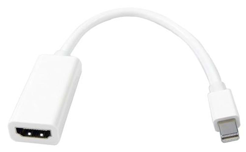Адаптер Mini Display Port-HDMI PowerPlant mini DisplayPort-HDMI 0.15m White (KD00AS1238)
