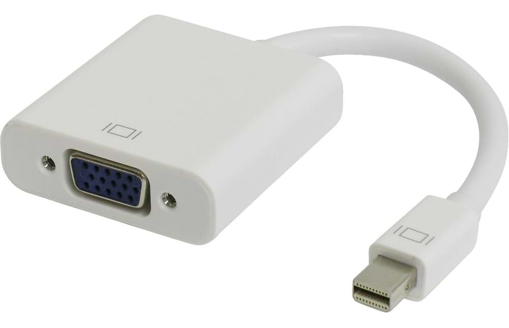 Перехідник Mini Display Port-VGA PowerPlant mini DisplayPort-VGA 0.15m White (KD00AS1281)