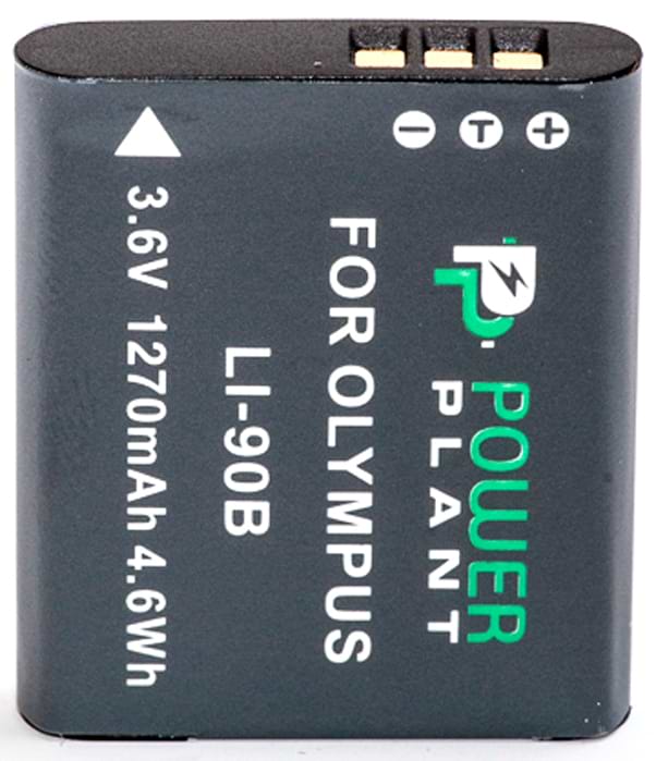 Аккумулятор для фотокамеры PowerPlant Olympus Li-90B 1270mAh (DV00DV1307)