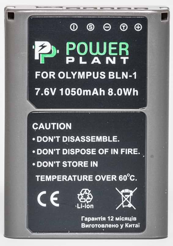 Акумулятор для фотокамери PowerPlant Olympus PS-BLN1 1050mAh (DV00DV1332)