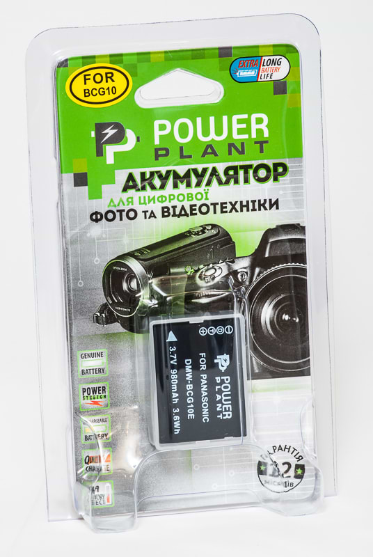 Фото - Аккумулятор для фотокамеры PowerPlant Panasonic DMW-BCG10 980mAh (DV00DV1253)