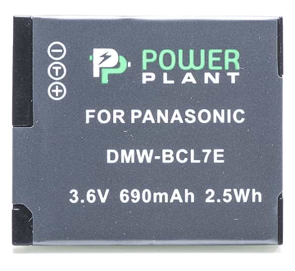 Аккумулятор для фотокамеры PowerPlant Panasonic DMW-BCL7E 690mAh (DV00DV1380)