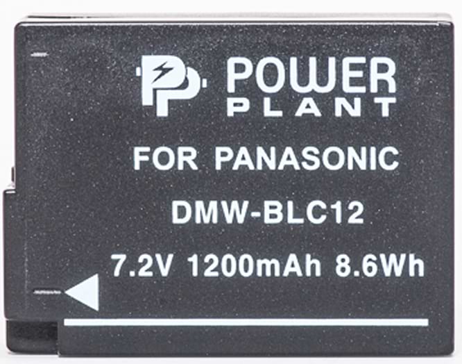 Акумулятор для фотокамери PowerPlant Panasonic DMW-BLC12, DMW-GH2 1200mAh (DV00DV1297)