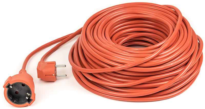Подовжувач 220В PowerPlant PPCA16M40S1L 1 розетка 40m Orange - Фото 1