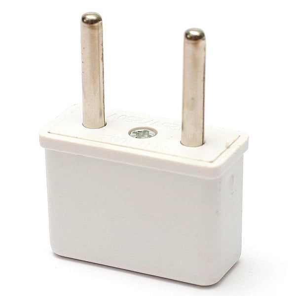 Фото - Переходник Евро 220В PowerPlant US - EU White (DV00DV0023)