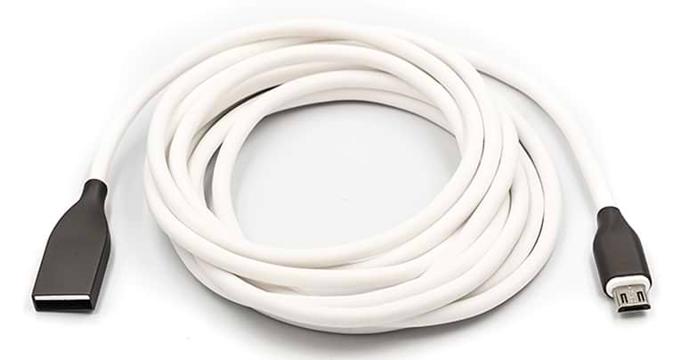 Кабель PowerPlant USB-microUSB 2m White (CA910731)