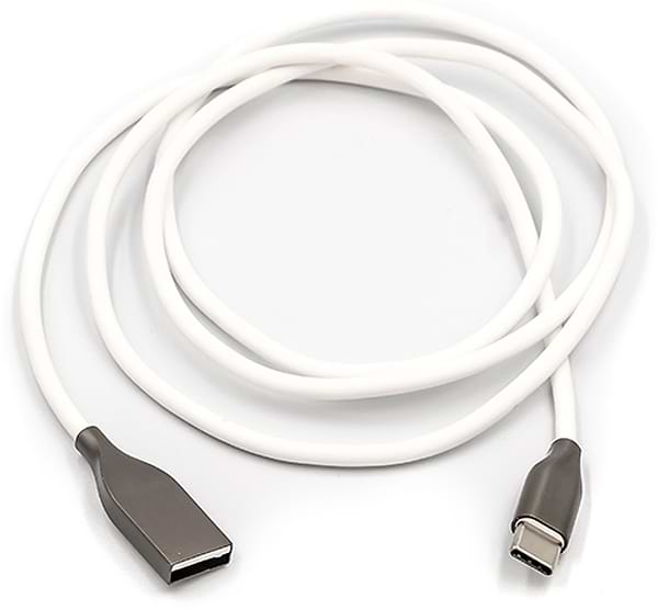 Фото - Уцінка - Кабель синхронізації даних PowerPlant USB-USB Type-C 2m White (CA910748)
