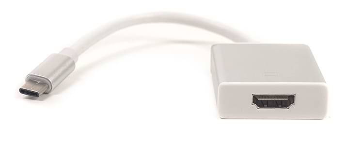 Перехідник PowerPlant USB Type-C-HDMI 0.15m White (DV00DV4065)