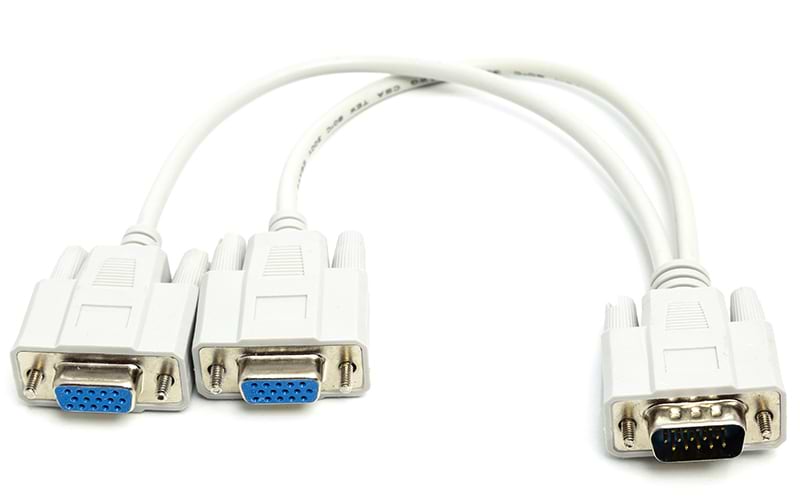 Купити Кабель PowerPlant VGA HD15-M to (2) VGA HD15-F Splitter Y (CA911974) - Фото 1 Кабель PowerPlant VGA HD15-M to (2) VGA HD15-F Splitter Y (CA911974) - Фото 1