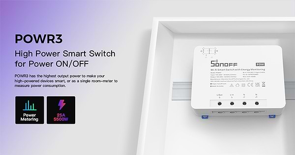 Фото - Умный диммер Sonoff POWR3
