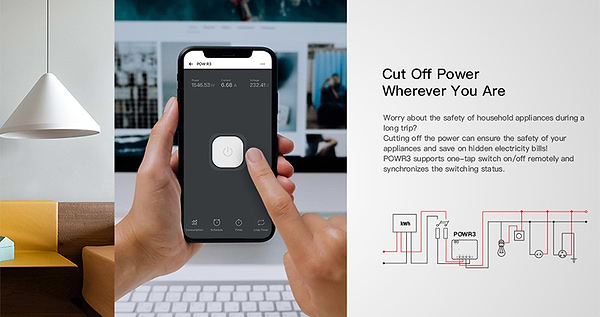 Фото - Умный диммер Sonoff POWR3