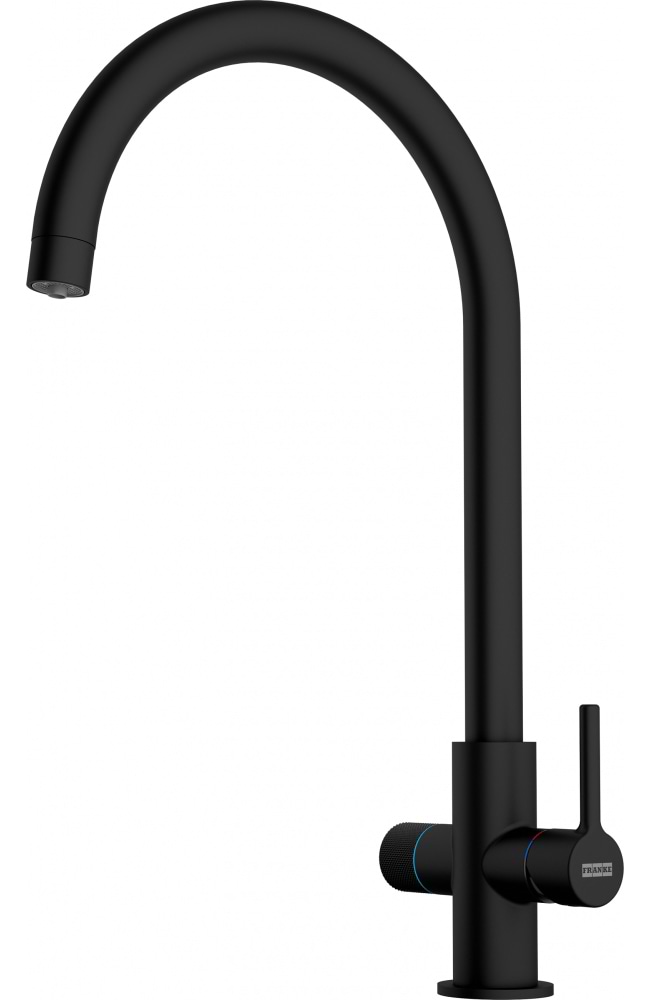 Смеситель кухонный Franke Lina J Clear Water 2.0 (120.0730.807) матовый черный