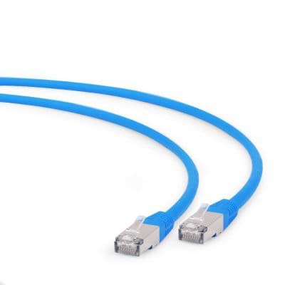 Кабель патч-корд Cablexpert S/FTP (PP6A-LSZHCU-B-0.25M) 50u 0.25m Blue