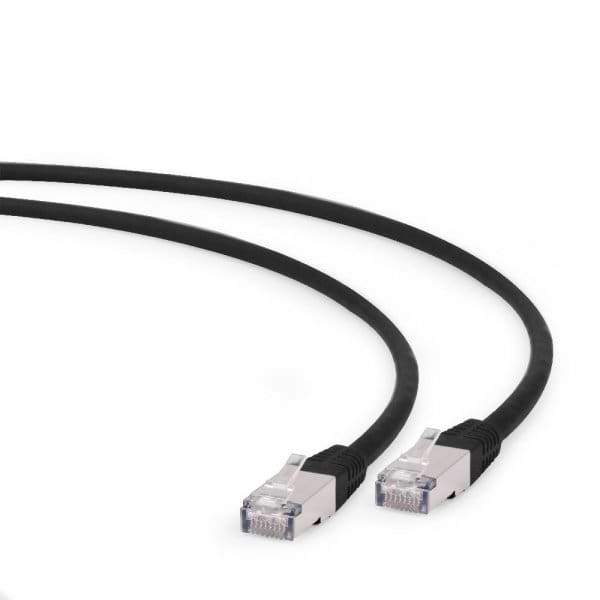Кабель патч-корд Cablexpert S/FTP (PP6A-LSZHCU-BK-0.25M) 50u 0.25m Black