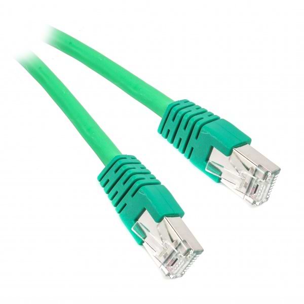 Кабель патч-корд Cablexpert S/FTP (PP6A-LSZHCU-G-0.25M) 50u 0.25m Green