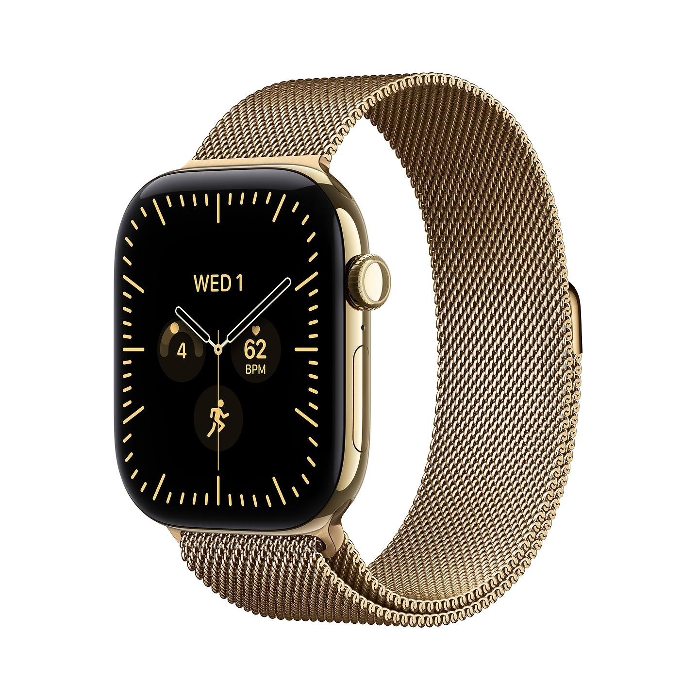 Смарт-часы Apple Watch Series 12 GPS + eSIM 42mm Radiant Gold Titanium Case with Radiant Gold Milanese Loop