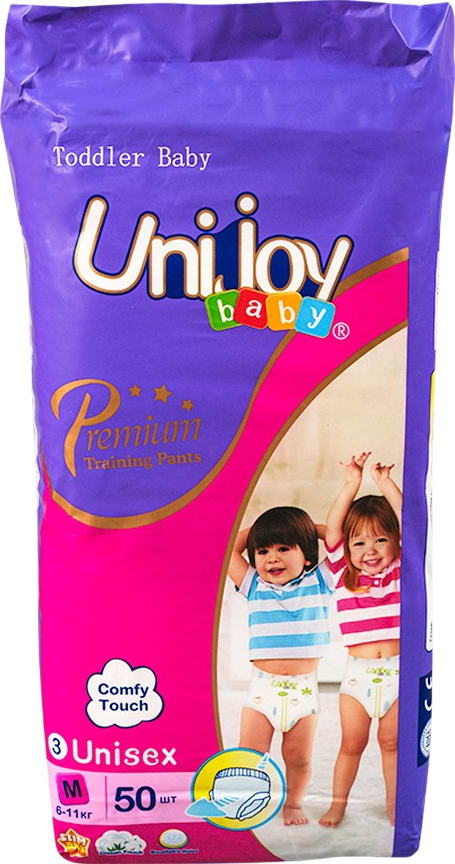 Одноразові підгузки-трусики Unijoy Premium М 6-9 кг 50 шт. (6973920542438)