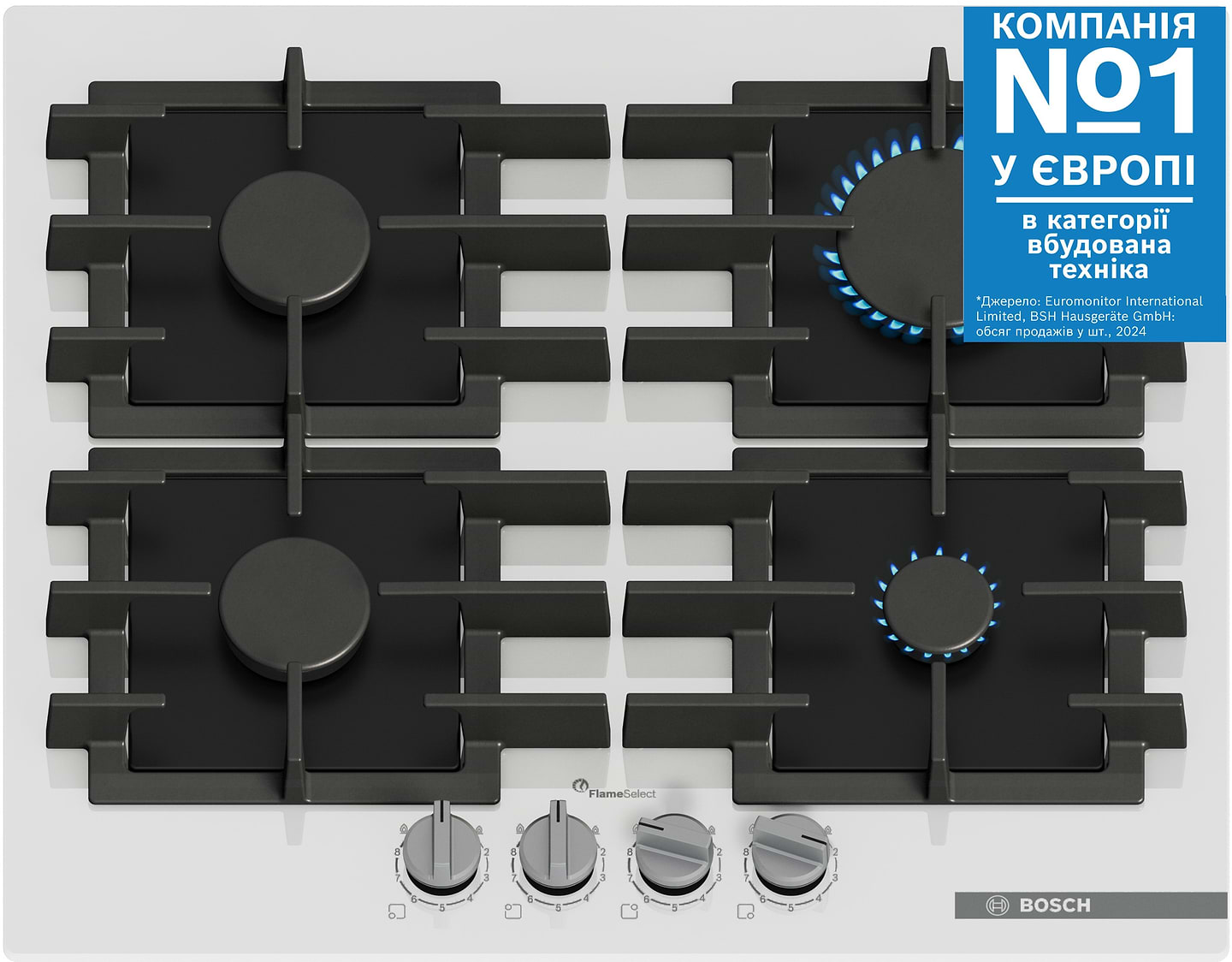 Варочная панель газовая Bosch PPP6A2I40R - Фото 1