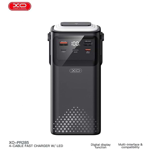 Фото - Батарея мобильная XO PR285 30000mAh 20W (PR285.black)