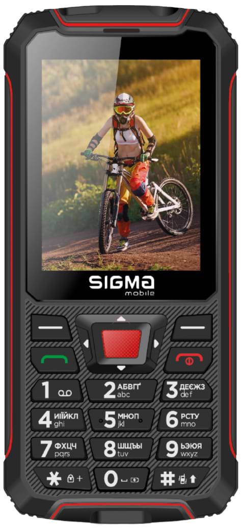 Мобильный телефон Sigma mobile X-treme PR68 Dual Sim Black/Red - Фото 1