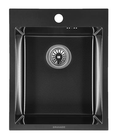 Мийка кухонна GRANADO Pravia S201 black honeycomb - Фото 1