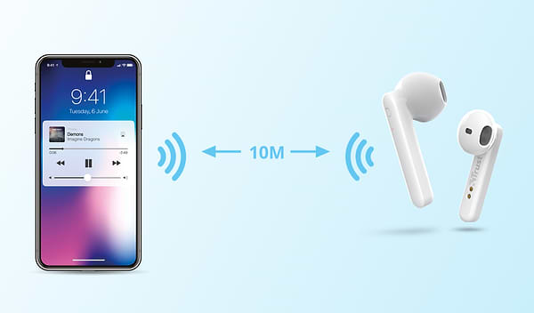 Фото - Навушники вкладиші бездротові TWS Trust Primo Touch True Wireless Mic White (23783)