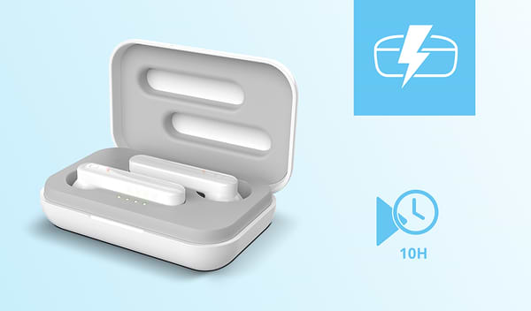 Фото - Навушники вкладиші бездротові TWS Trust Primo Touch True Wireless Mic White (23783)