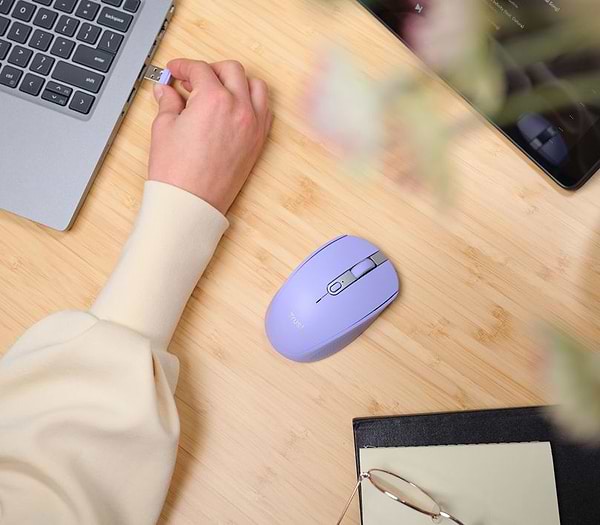 Фото - Мышь беспроводная Trust Ozaa Wireless Mouse Purple (25384)