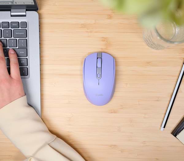 Фото - Мышь беспроводная Trust Ozaa Wireless Mouse Purple (25384)