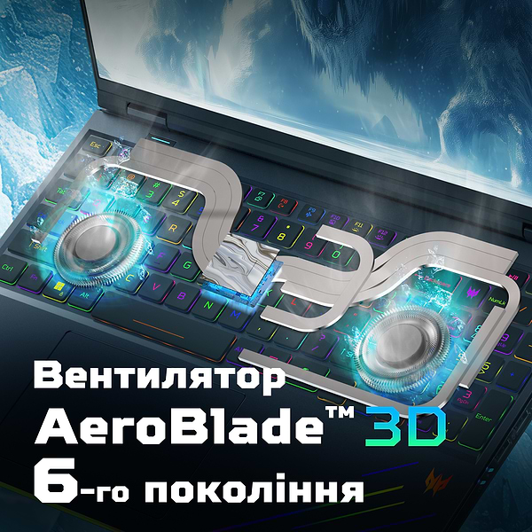 Фото - Ноутбук ігровий Acer Predator Helios 16 PH16-73 (NH.QW3EU.002) Obsidian Black