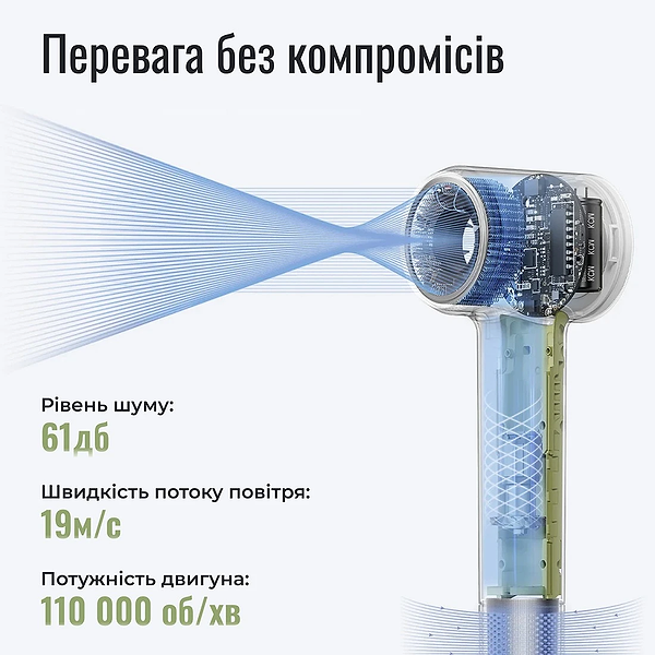Фото - Фен Laifen MINI блакитний льодовиковий (1HD31-S-EU-BE-001)