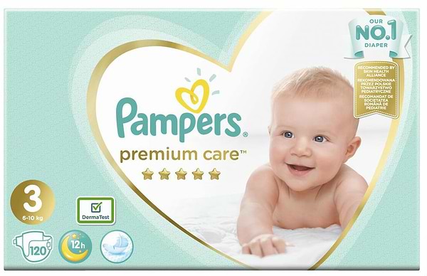 Фото - Одноразовые подгузники Pampers Premium 3 120 шт. (4015400465461)