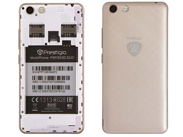 Фото - Смартфон Prestigio PSP 3530 DUO MUZE D3 Gold