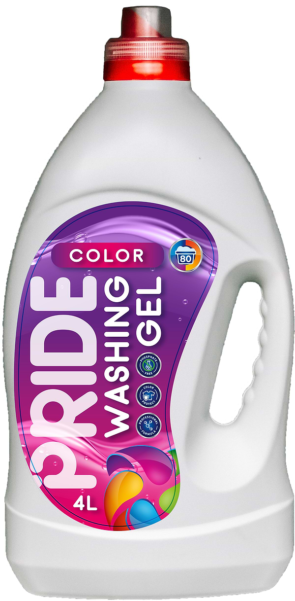 Фото - Гель для стирки PRIDE Color для цв. белья 4 л (4820268102140)