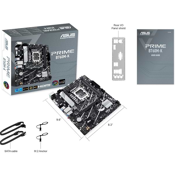 Фото - Материнська плата Asus PRIME B760M-K DDR5