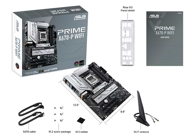 Фото - Материнська плата Asus PRIME X670-P WIFI