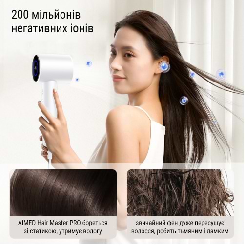 Фото - Фен AIMED Hair Master PRO с набором насадок (AI-HMaster1_set_wh)
