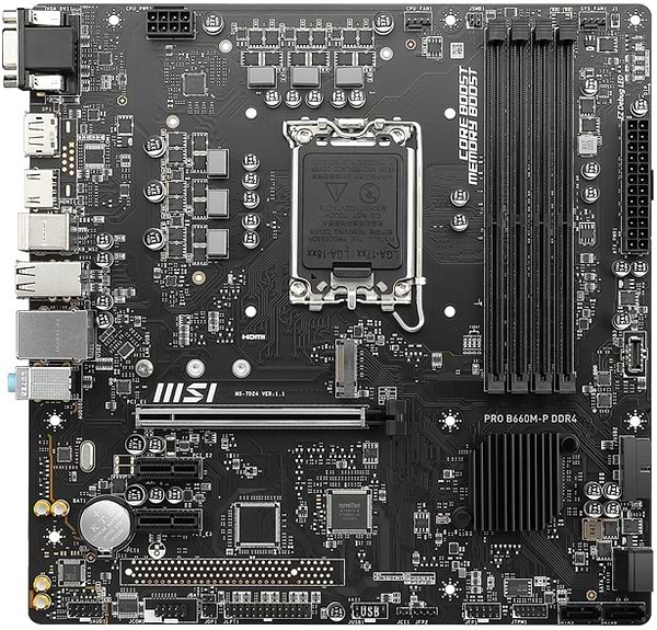 Фото - Материнская плата MSI PRO B660M-P DDR4