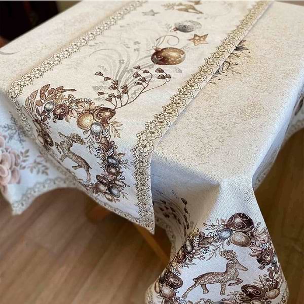 Фото - Скатертина раннер Прованс Золоті свята 35х100 (016188)