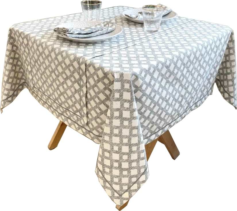 Скатертина прямокутна Прованс 180х132 Avantime Лофт Сірий (017287) - Фото 1
